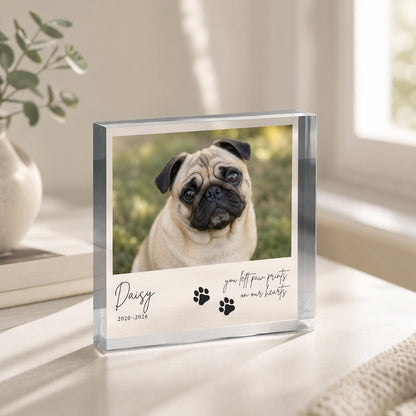 Personalized Pet Memorial Acrylic Block
