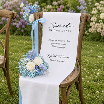 Personalized Memorial Wedding Chair Sign