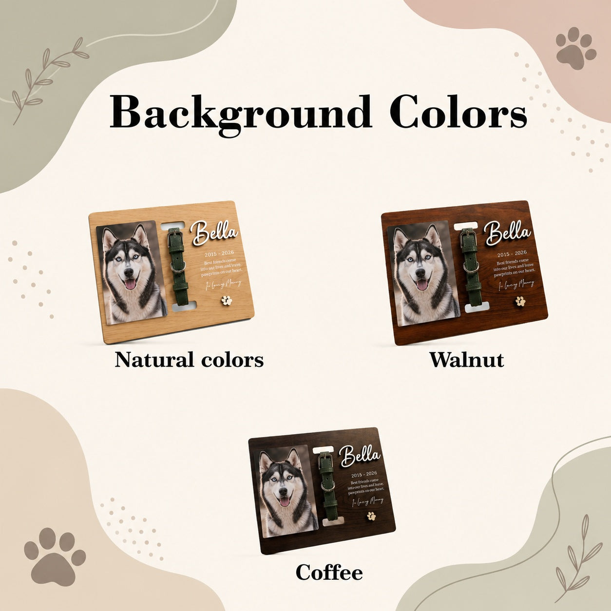 Personalized Memorial Pet Collar Sign