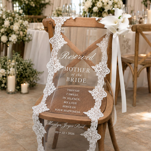 Personalized Lace Reserved Seat Banner
