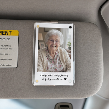 Personalized Memorial Car Visor Clip