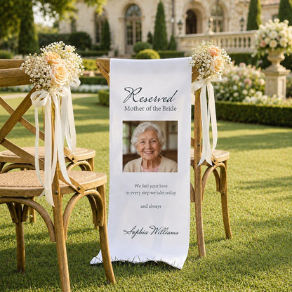 Personalized Memorial Wedding Chair Sign