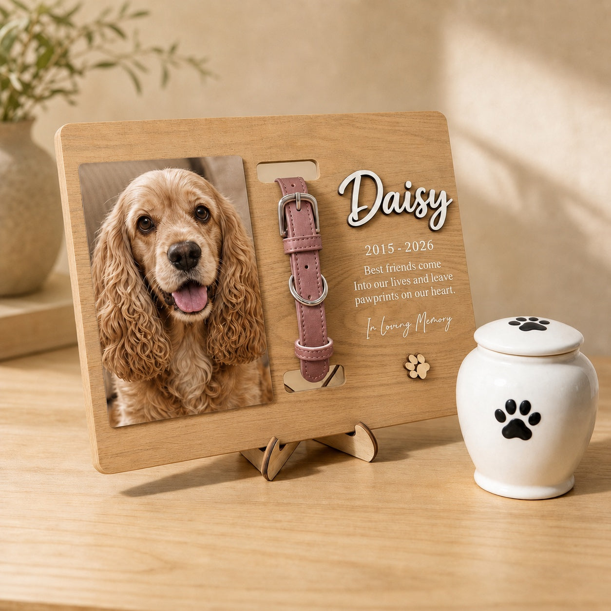 Personalized Memorial Pet Collar Sign