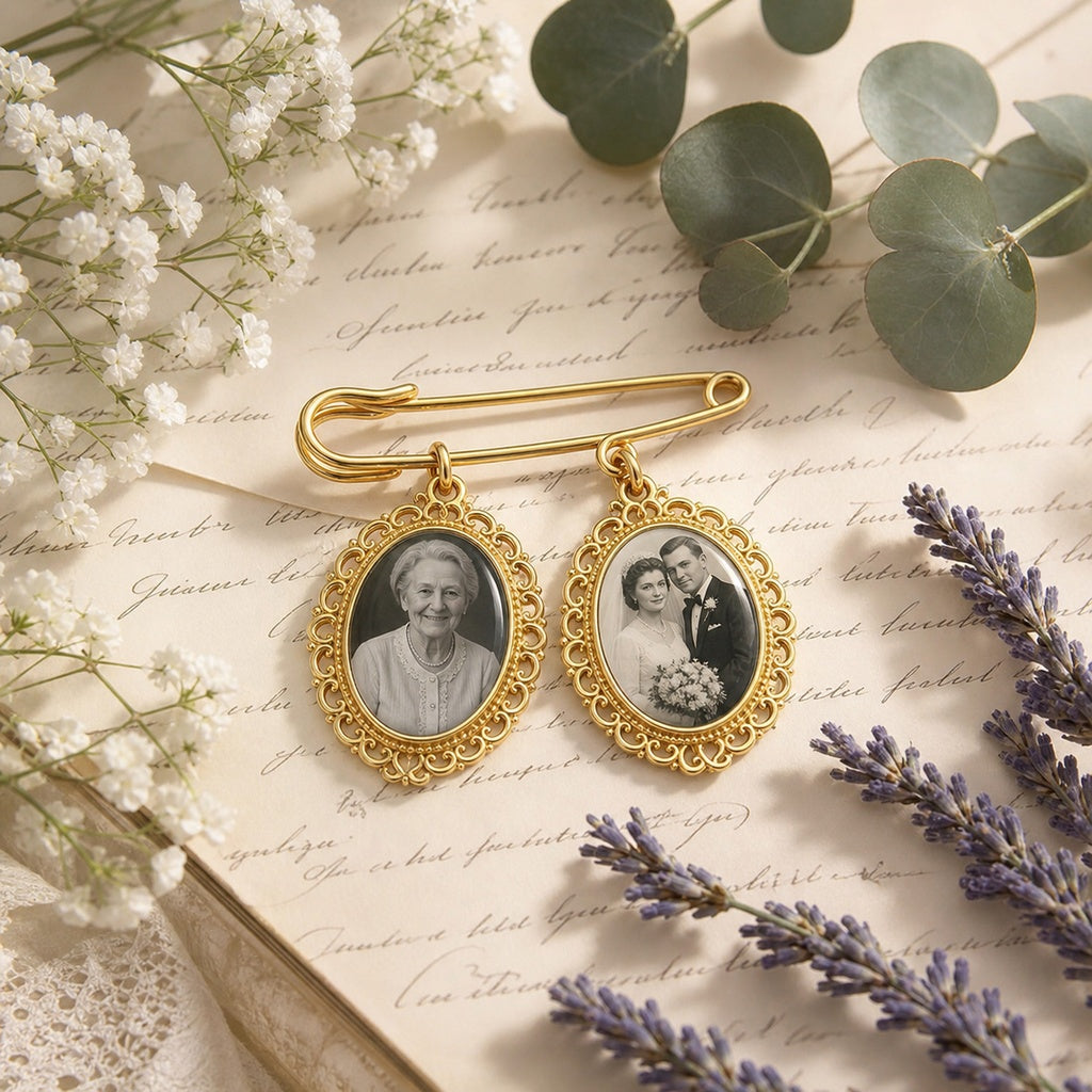 Personalized Memorial Wedding Photo Charm