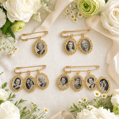 Personalized Memorial Wedding Photo Charm
