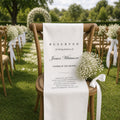 Personalized Memorial Wedding Chair Sign