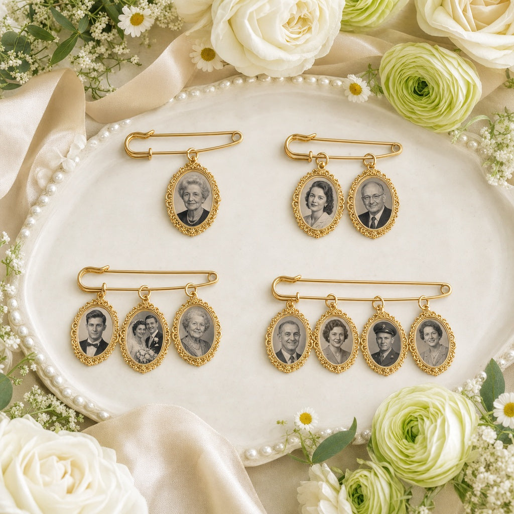 Personalized Memorial Wedding Photo Charm