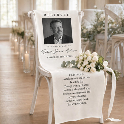 Personalized Memorial Wedding Chair Sign