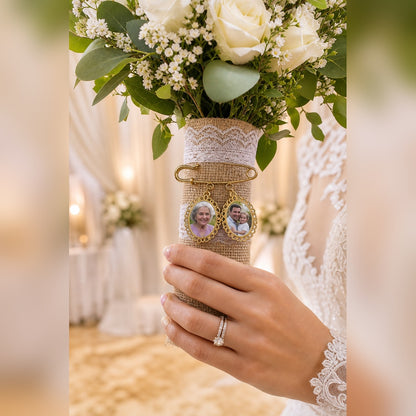 Personalized Memorial Wedding Photo Charm