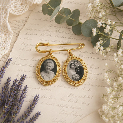Personalized Memorial Wedding Photo Charm