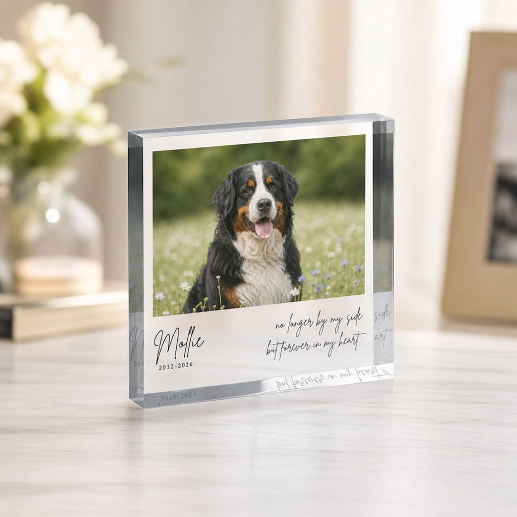 Personalized Pet Memorial Acrylic Block