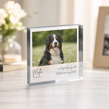 Personalized Pet Memorial Acrylic Block