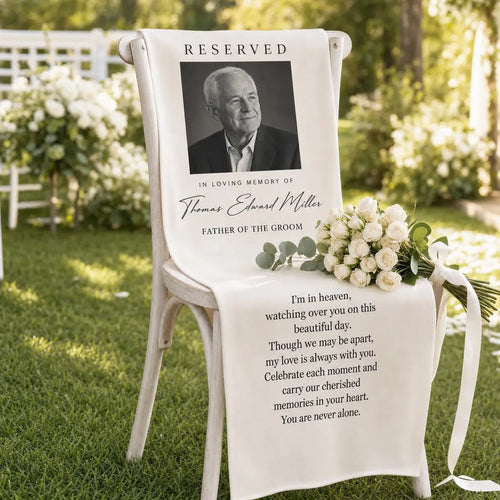 Personalized Memorial Wedding Chair Sign